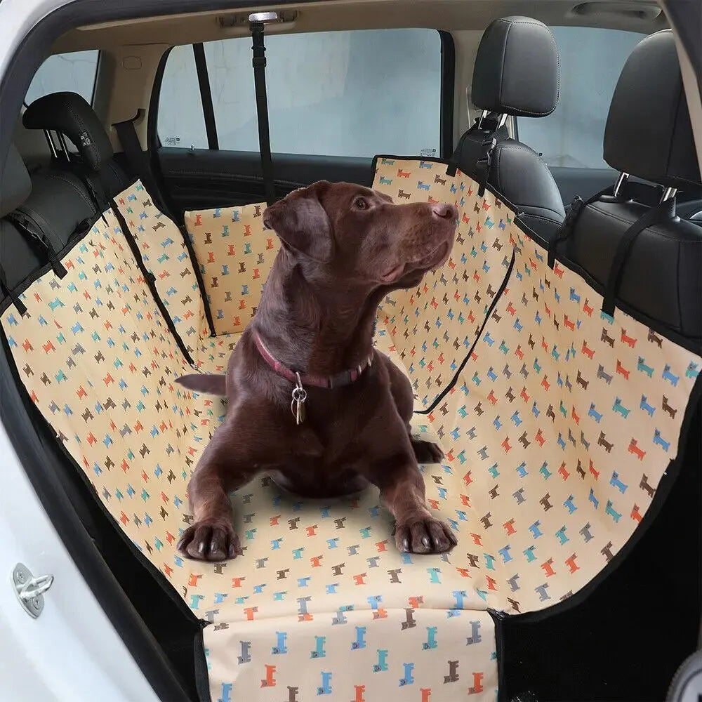 Waterproof Pet Dog Car Seat Cover Protector – Scratchproof, Customizable & All-Season Protection