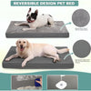 ANGDUO XXL Waterproof Orthopedic Dog Bed with Removable Cover - Faux Leather Reversible, Washable, and Ideal for Large Dogs