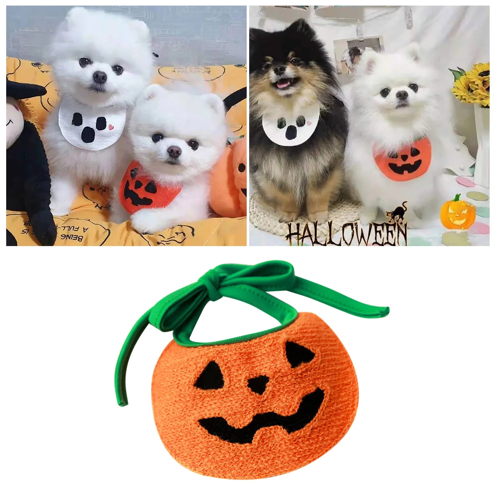 Adopt Collar Rings for Dog Collars - Halloween Pet Towel Triangle Scarf