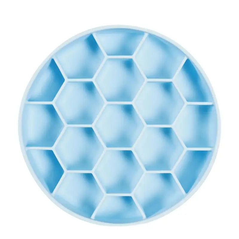 Honeycomb Silicone Slow Feeder Dog Bowls Prevents Gulping And Vomiting