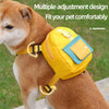 Portable all-inclusive pet backpack - ideal for outdoor adventures! Features adjustable harness collar.