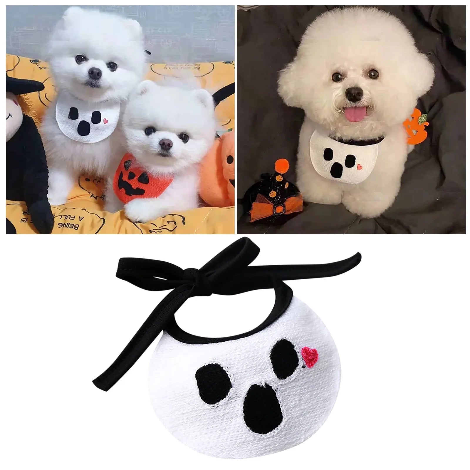 Adopt Collar Rings for Dog Collars - Halloween Pet Towel Triangle Scarf