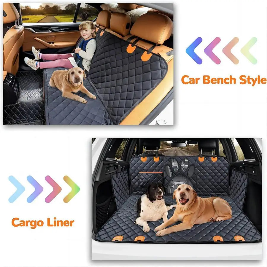 Dog Car Cushion | Waterproof Pet Cargo Cover | Trunk Rear Seat Isolation Mat for SUVs & Sedans