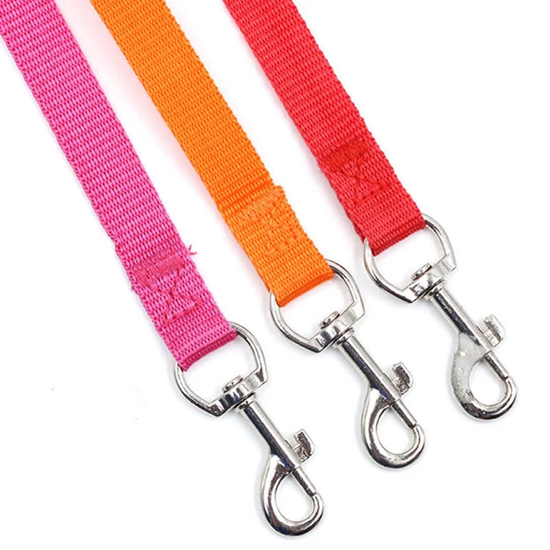 4ft Reflective Nylon Dog Leash for Small, Medium, and Large Dogs - 7 Colors