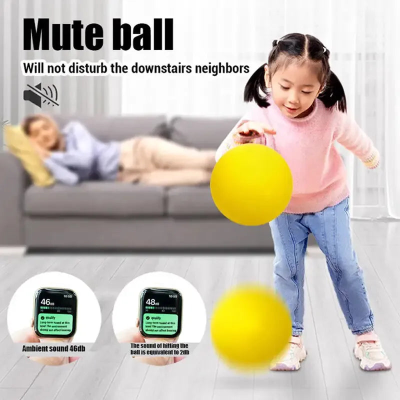 1Silent Basketball Size 7 Squeezable Mute Bouncing Basketball Indoor Silent Ball Foam Basketball 24Cm Bounce Football Sports Toys