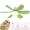 Socket Fan Lamp E26/E27 Base Wireless Remote Control LED Bulb Ceiling Fan Replacement for Bedroom Living Room Kitchen Balcony