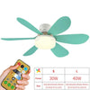 Socket Fan Lamp E26/E27 Base Wireless Remote Control LED Bulb Ceiling Fan Replacement for Bedroom Living Room Kitchen Balcony