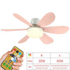 Socket Fan Lamp E26/E27 Base Wireless Remote Control LED Bulb Ceiling Fan Replacement for Bedroom Living Room Kitchen Balcony