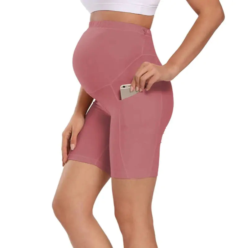 Pocketed Maternity Shorts