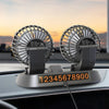 Car Flash F410 Car Double-Head Folding Fan Rotatable Rotatable Head Fan Gently Circulates Large Air Fan