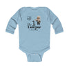 Load image into Gallery viewer, I&#39;m Going To Be The 1st Lawyer In The Family Long Sleeve Baby Bodysuit