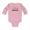 Load image into Gallery viewer, Family I Have Arrived Long Sleeve Baby Bodysuit