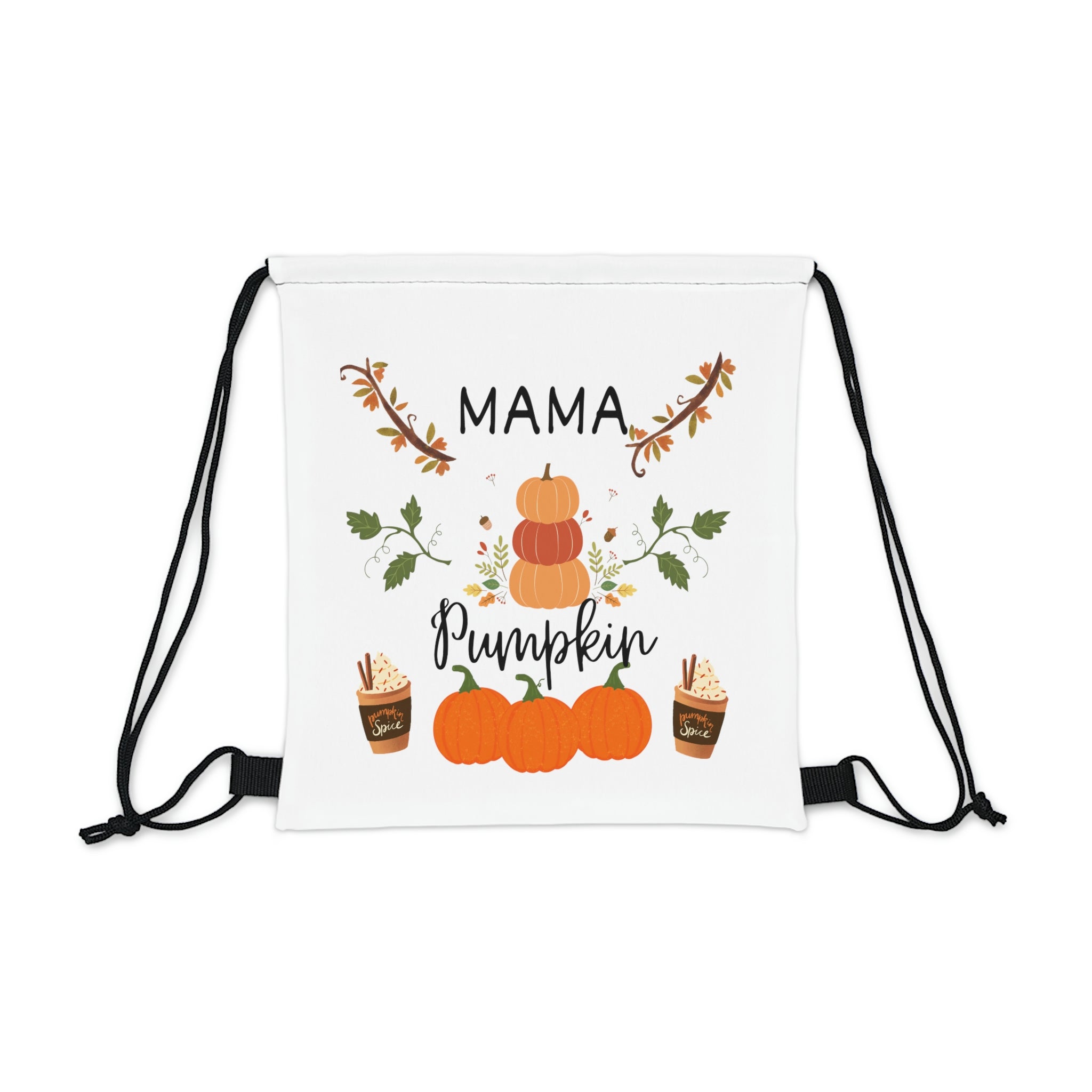 Mama Pumpkin Outdoor Drawstring Bag