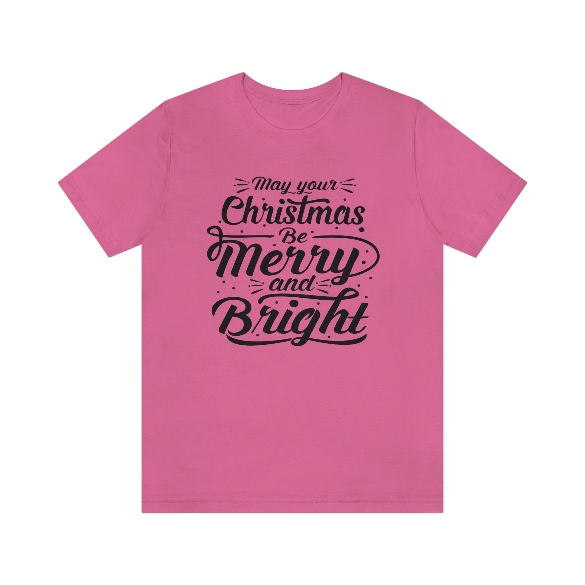 Merry And Bright Women Christmas Tee, Christmas T-shirt, Merry Christmas T-shirt, Unisex T-shirts, Unisex jersey short sleeve tee