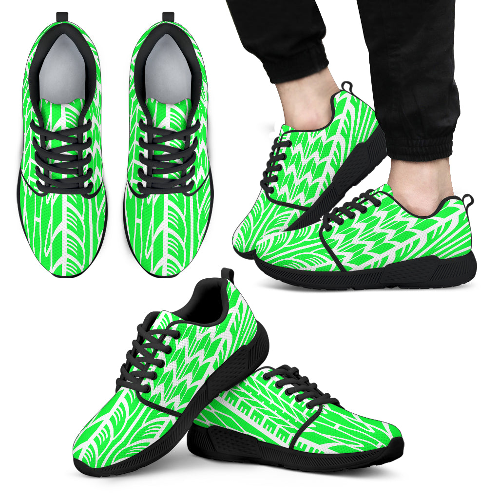 Tire Tread Athletic Sneakers Green