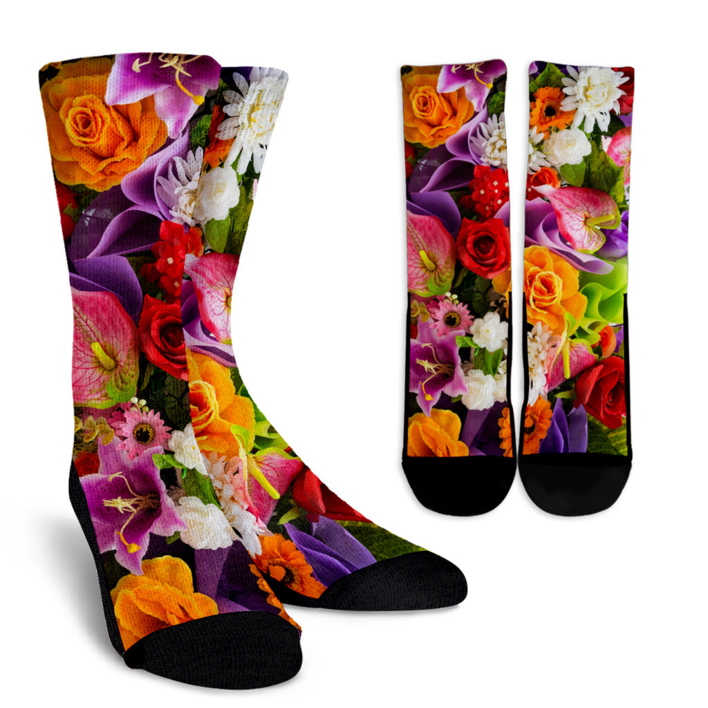 Flower Crew Socks