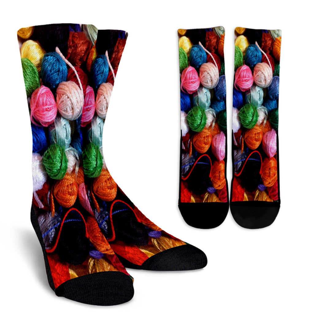Balls of Yarn - Crew Socks