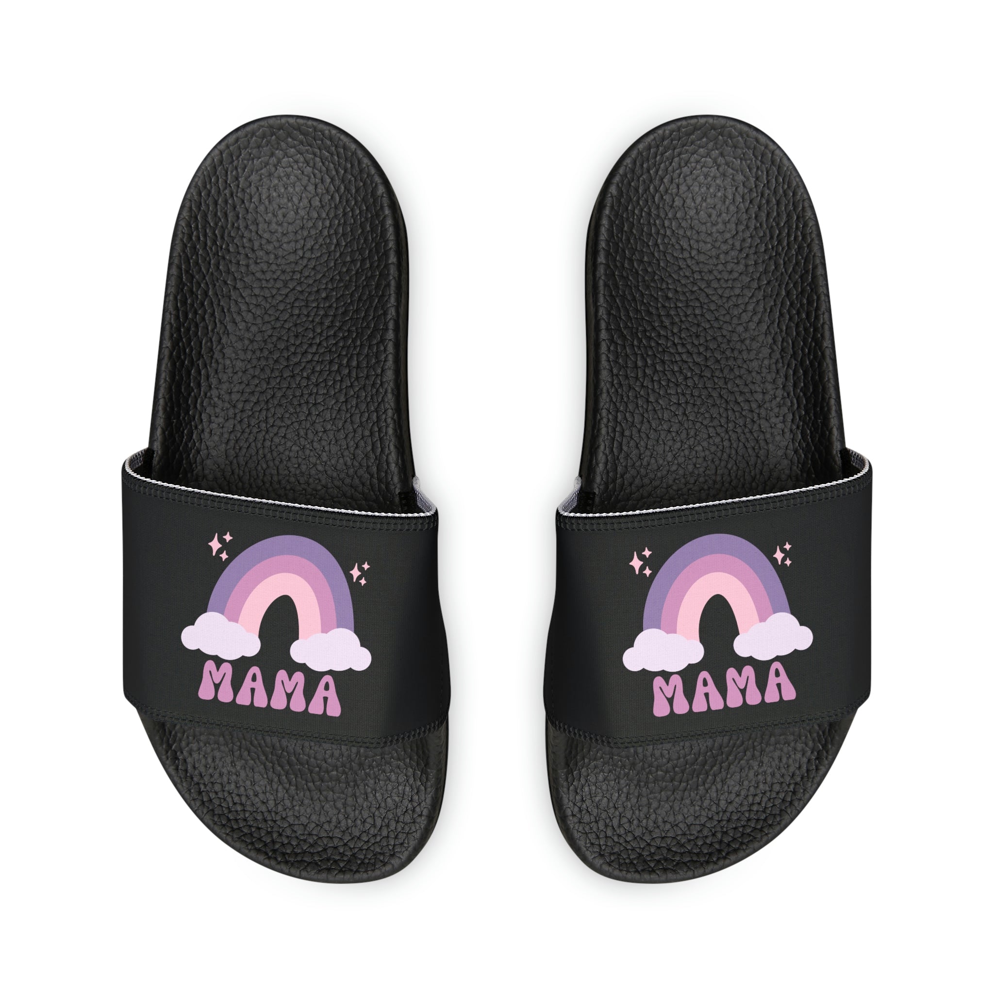 Rainbow Mama Colorful Design Slide Sandals