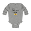 Load image into Gallery viewer, I&#39;m The New King Long Sleeve Baby Bodysuit