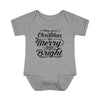 Merry and Bright Baby Bodysuit, Christmas Baby Bodysuit, Merry Christmas, Christmas Baby Bodysuit, Infant Bodysuit, Merry Christmas Baby Bodysuit
