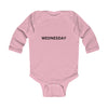 Load image into Gallery viewer, Wednesday Long Sleeve Baby Bodysuit