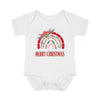 Load image into Gallery viewer, Christmas Bow  Merry Christmas, Baby Bodysuit, Infant Bodysuit, Christmas Baby Bodysuit