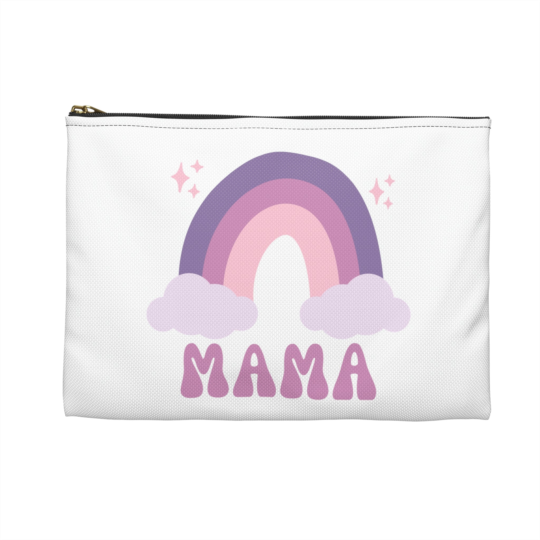 Rainbow Mama Colorful Design Accessory Pouch Bag