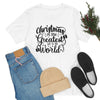Load image into Gallery viewer, The greatest gift to the world Christmas Tee, Christmas T-shirt, Merry Christmas T-shirt, Unisex T-shirts, Unisex jersey short sleeve tee