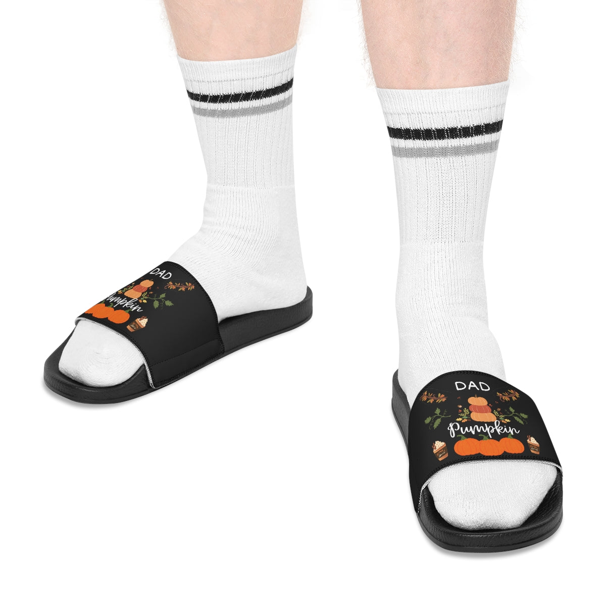 Dad Pumpkin Men's Slide Sandals