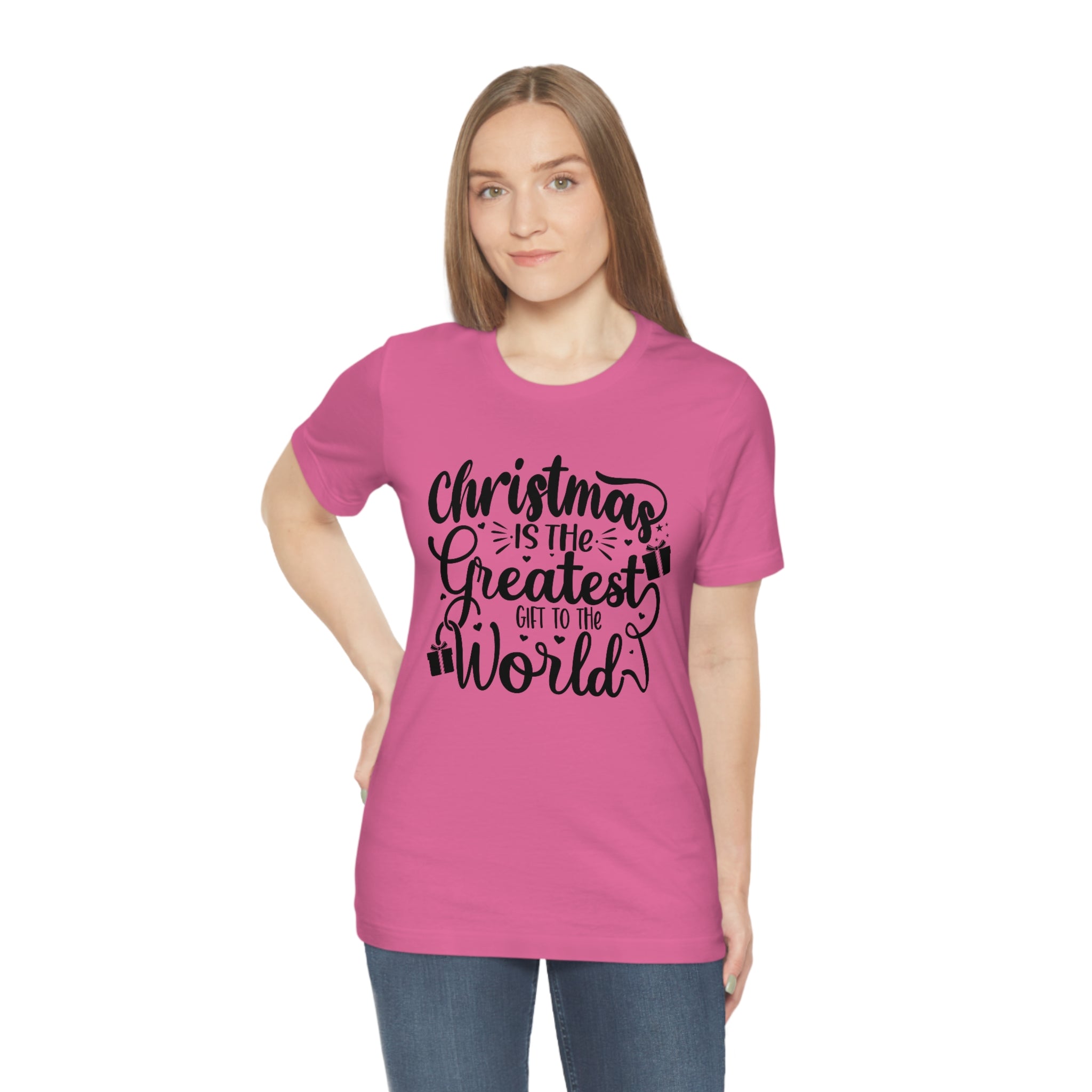 Greatest Gift To The World Women Christmas Tee, Christmas T-shirt, Merry Christmas T-shirt, Unisex T-shirts, Unisex jersey short sleeve tee