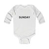 Load image into Gallery viewer, Sunday Long Sleeve Baby Bodysuit
