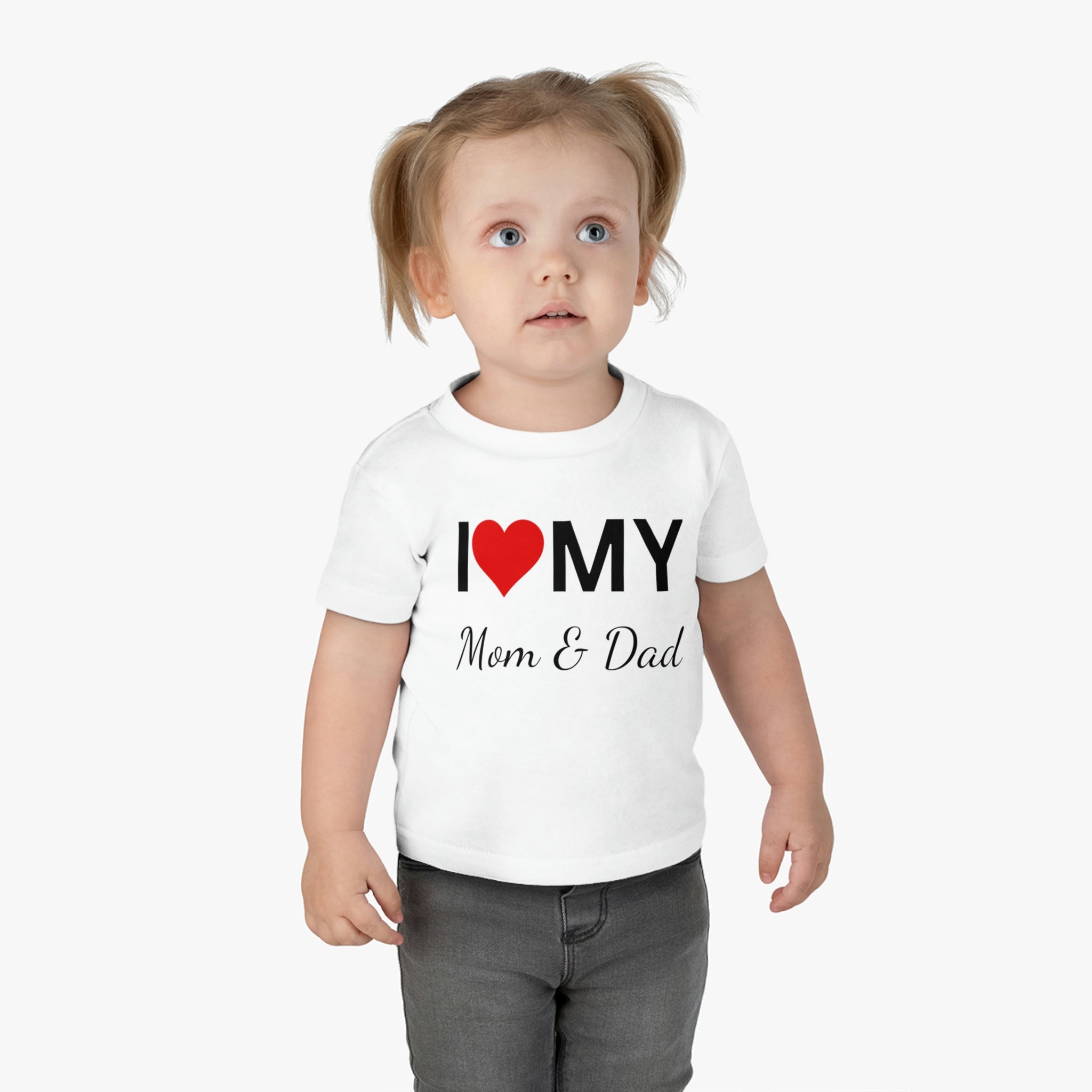I Love Mom & Dad Infant Shirt, Baby Tee, Infant Tee