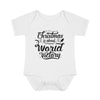 Load image into Gallery viewer, Christmas is about Hope victory Baby Bodysuit, Merry Christmas, Christmas Baby Bodysuit, Infant Bodysuit, Merry Christmas Baby Bodysuit
