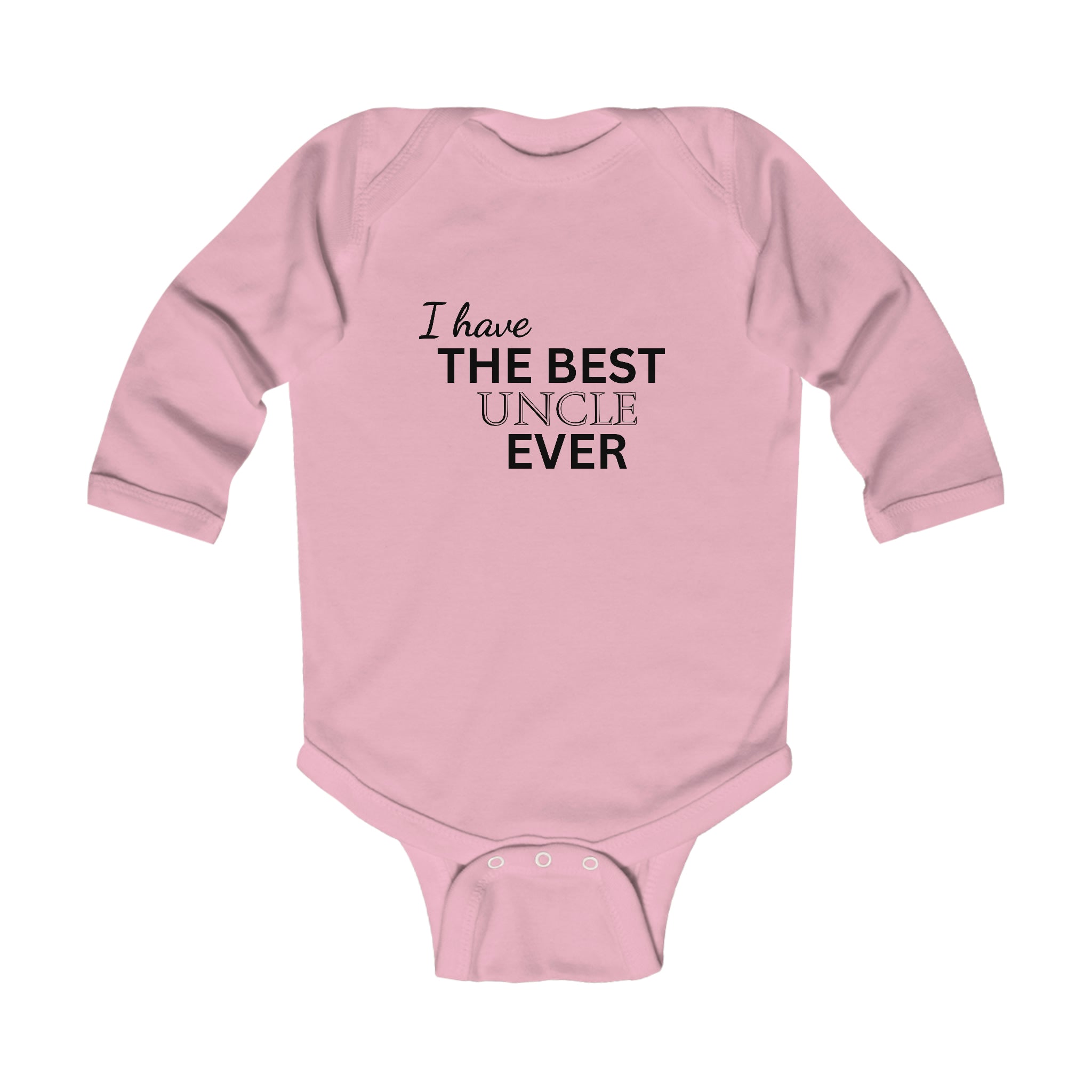 I Have The Best Uncle Ever Long Sleeve Baby Bodysuit