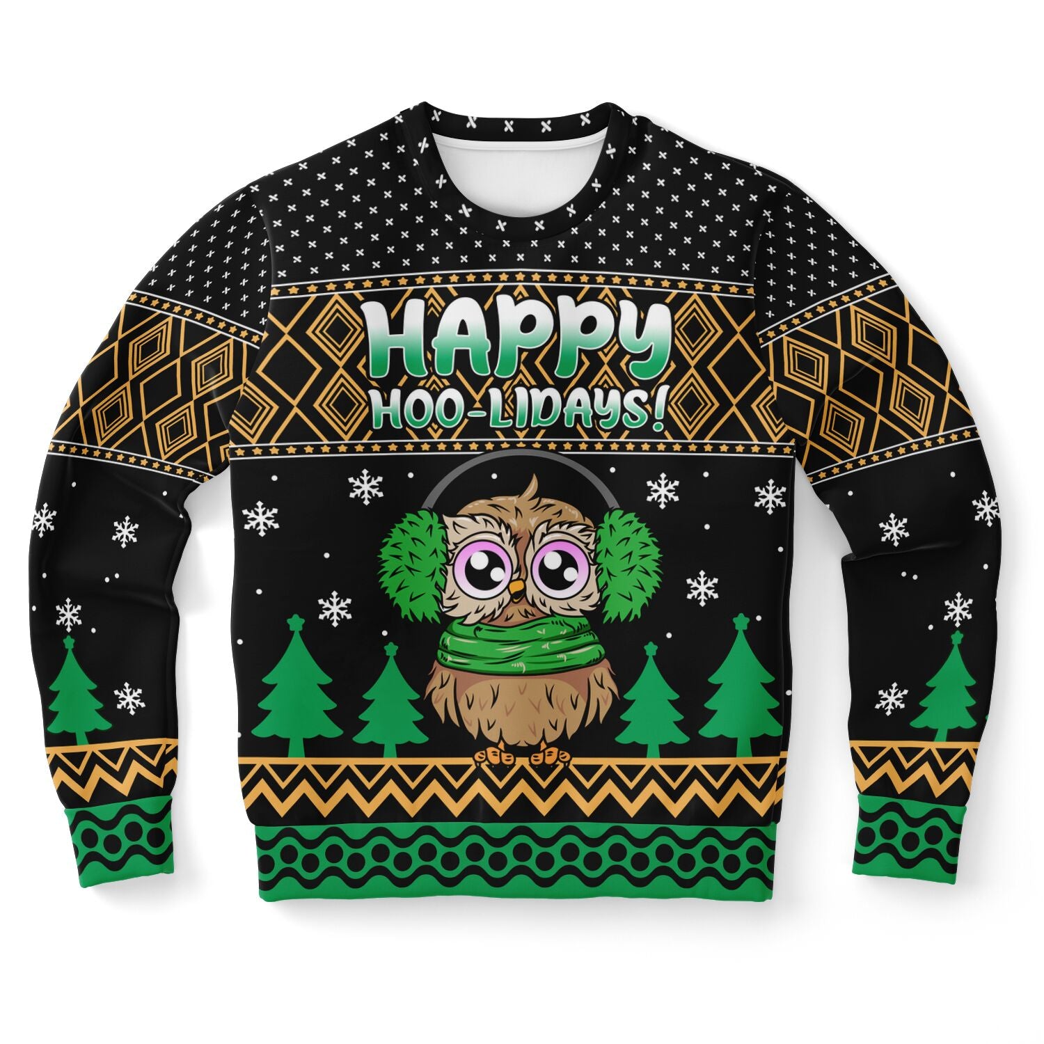 Happy Hoo-lidays Christmas Fashion Adult Sweatshirt