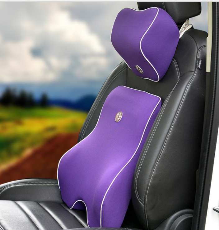 Car memory cotton lumbar seat pillow