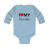 Load image into Gallery viewer, I Love My Grandpa Long Sleeve Baby Bodysuit
