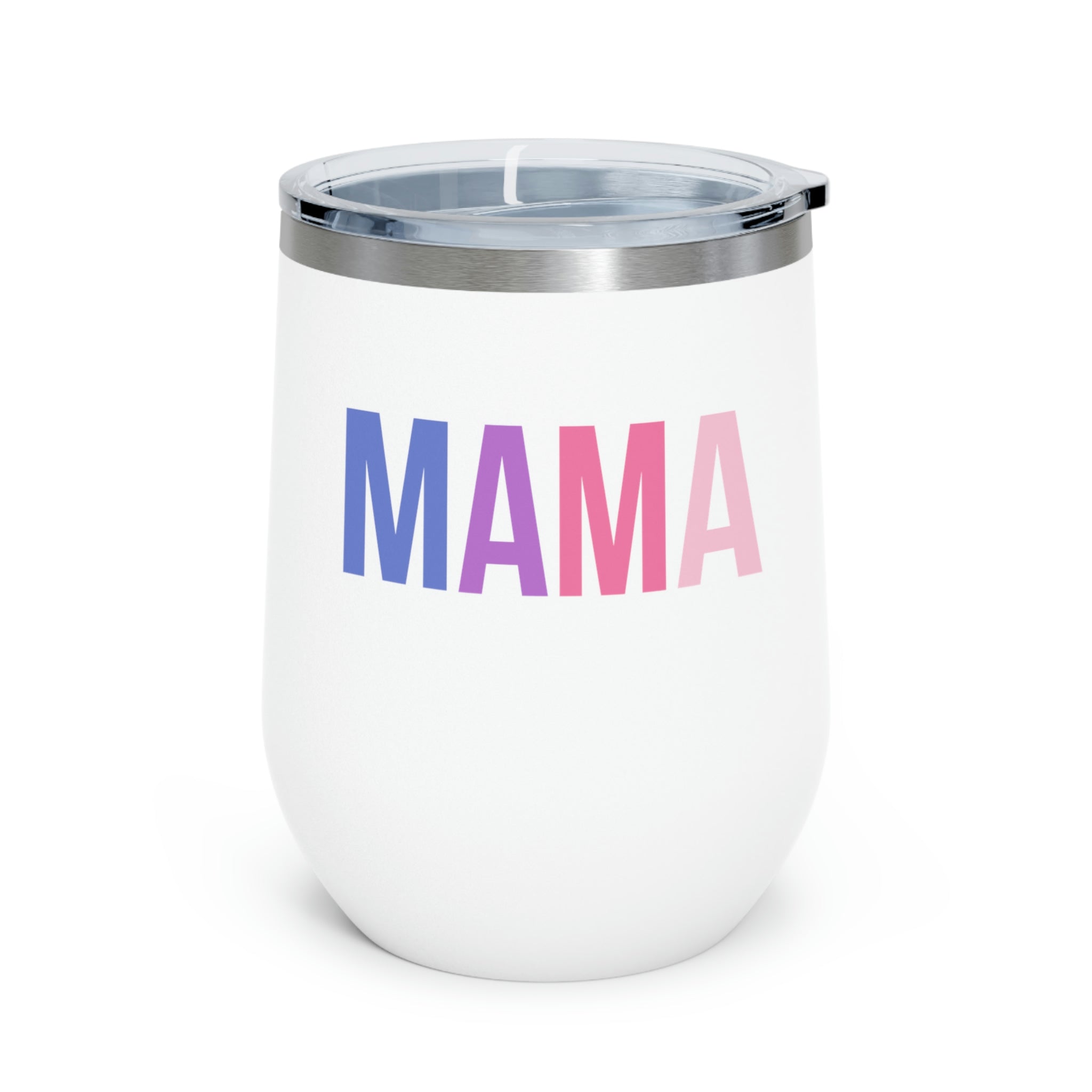 Mama Colorful Design 12oz Insulated Wine Tumbler