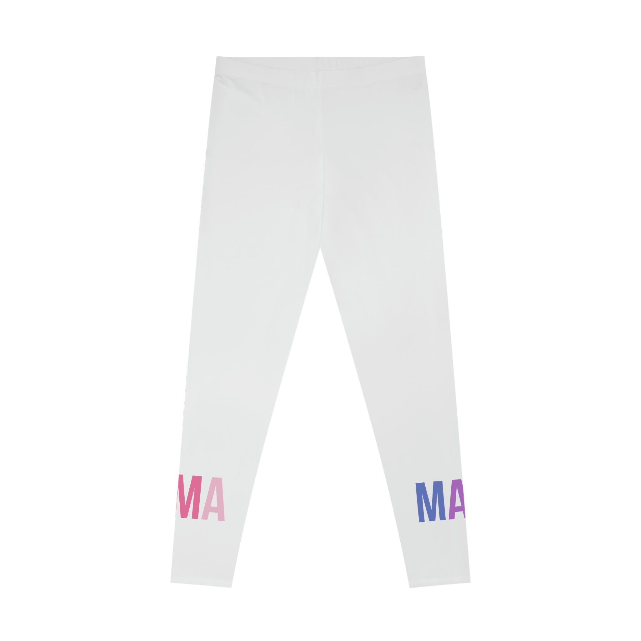 Mama Colorful Design Stretchy Leggings