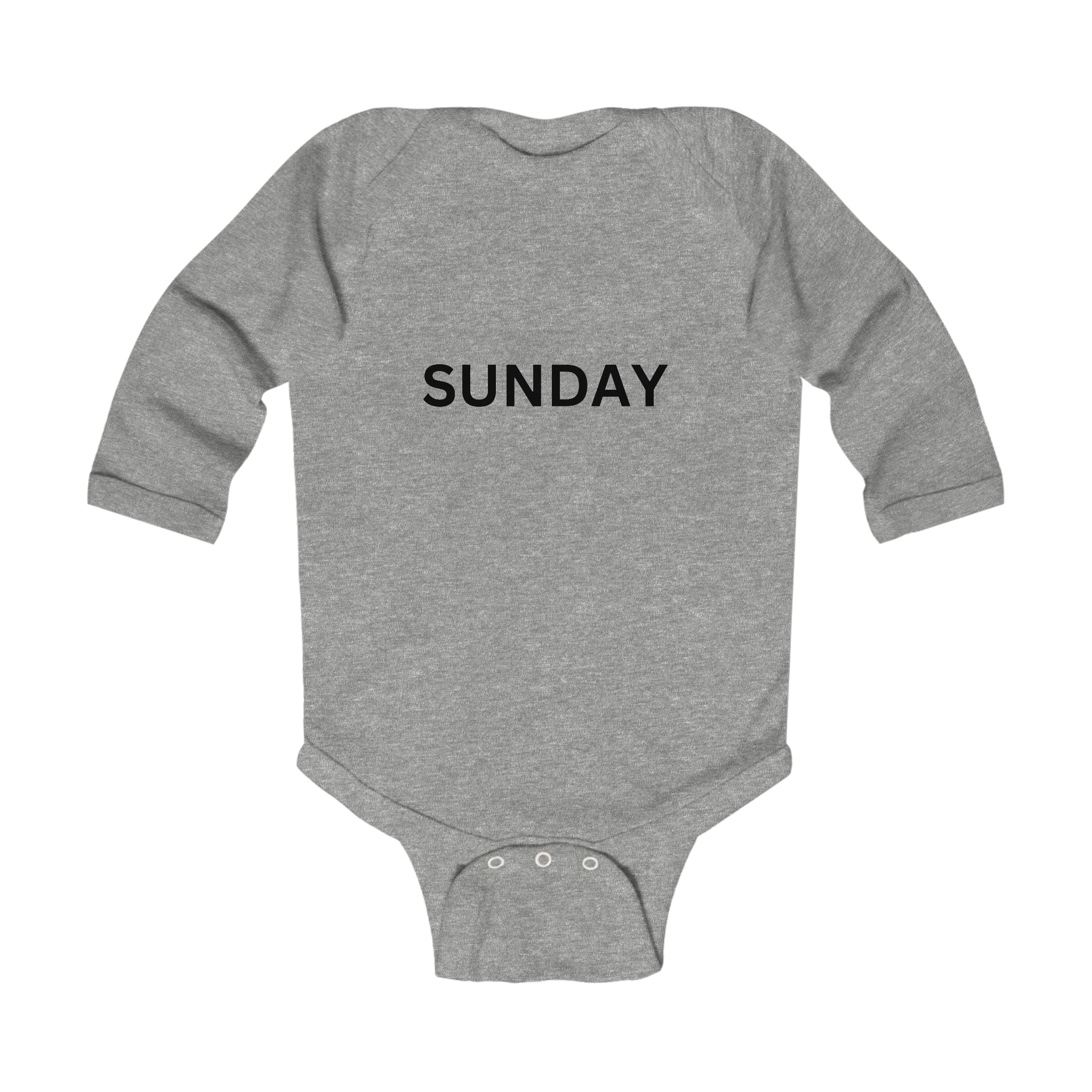 Sunday Long Sleeve Baby Bodysuit