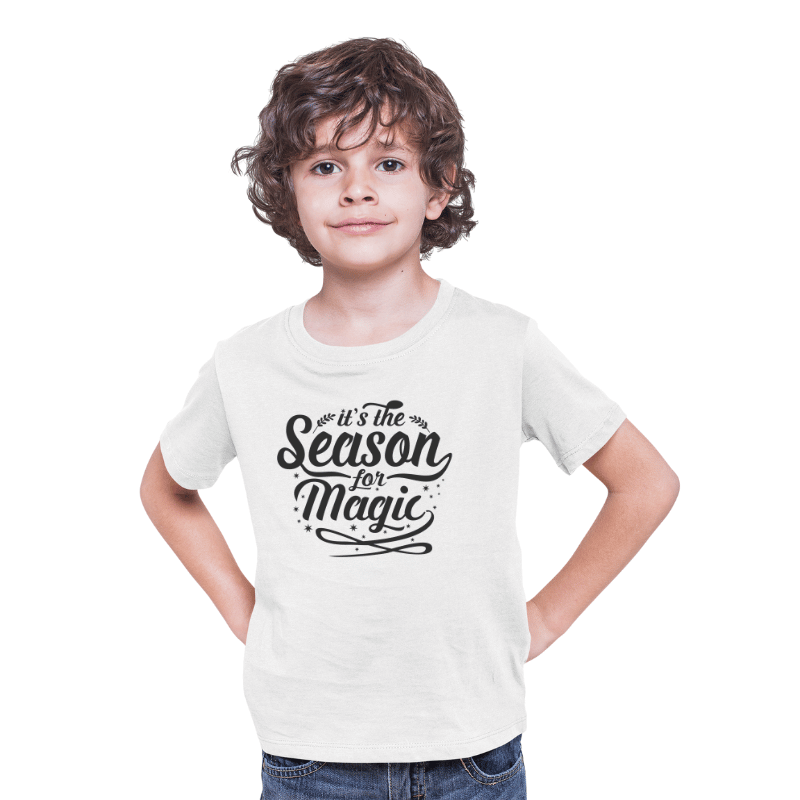 Season for magic Kids Christmas Tee, Kids Christmas T-shirt, Merry Christmas Kids T-shirt, Unisex Kids T-shirts, Unisex jersey short sleeve kids tee