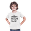 Load image into Gallery viewer, The greatest gift to the world Kids Christmas Tee, Kids Christmas T-shirt, Merry Christmas Kids T-shirt, Unisex Kids T-shirts, Unisex jersey short sleeve kids tee