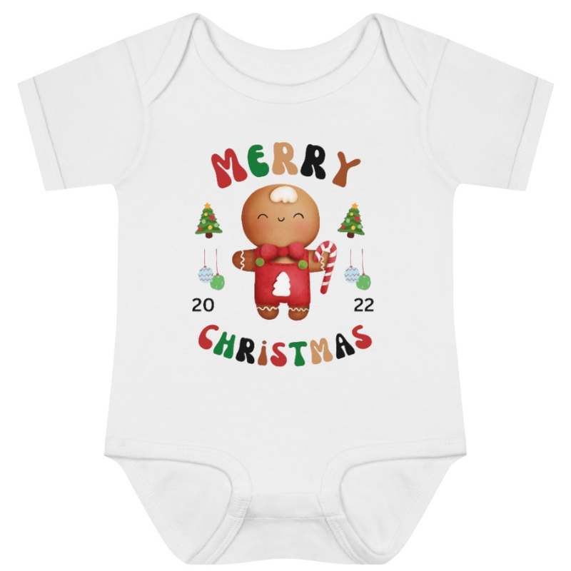 Merry Christmas Baby Bodysuit, Christmas Baby Bodysuit, Cute Christmas Baby Bodysuit,