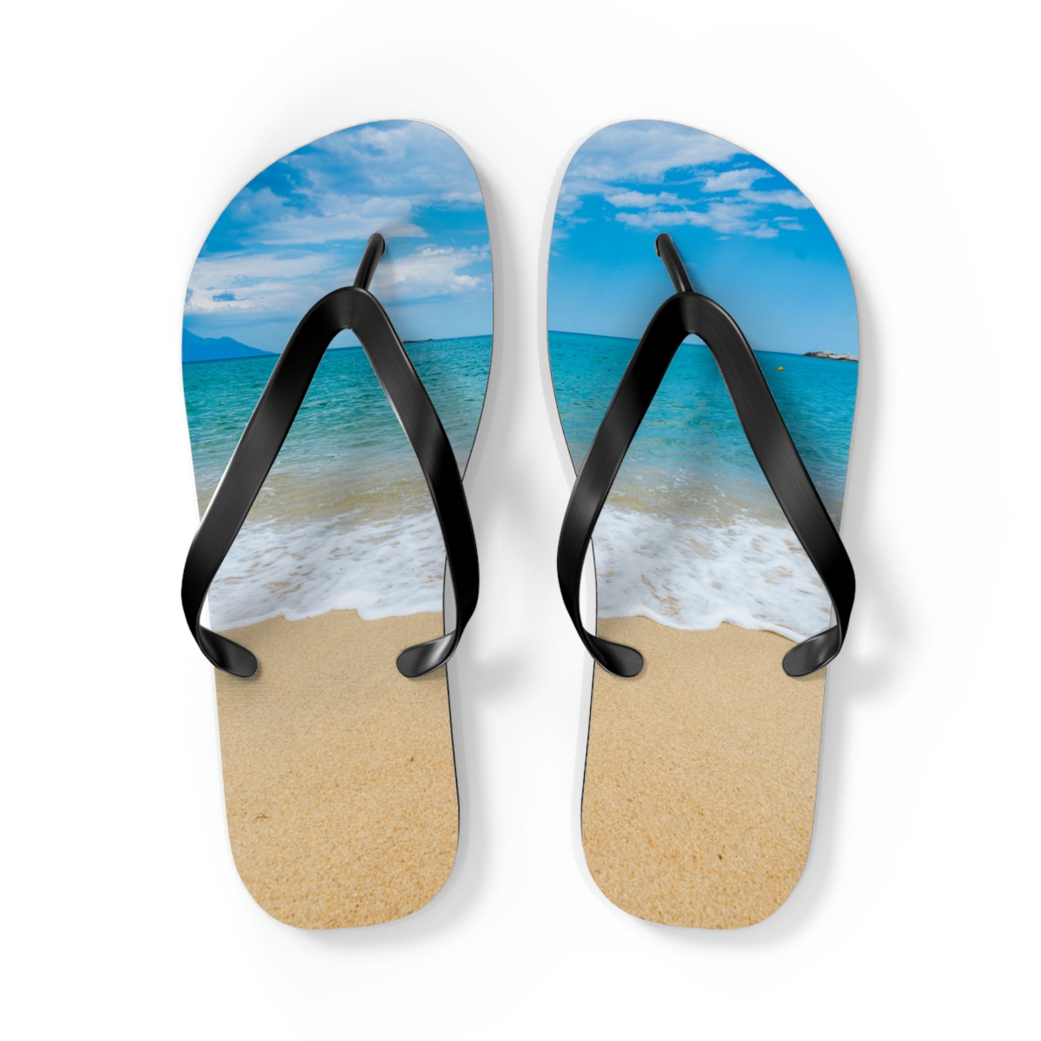 Wide Beach Flip Flops
