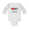 Load image into Gallery viewer, I Love My Uncle Long Sleeve Baby Bodysuit