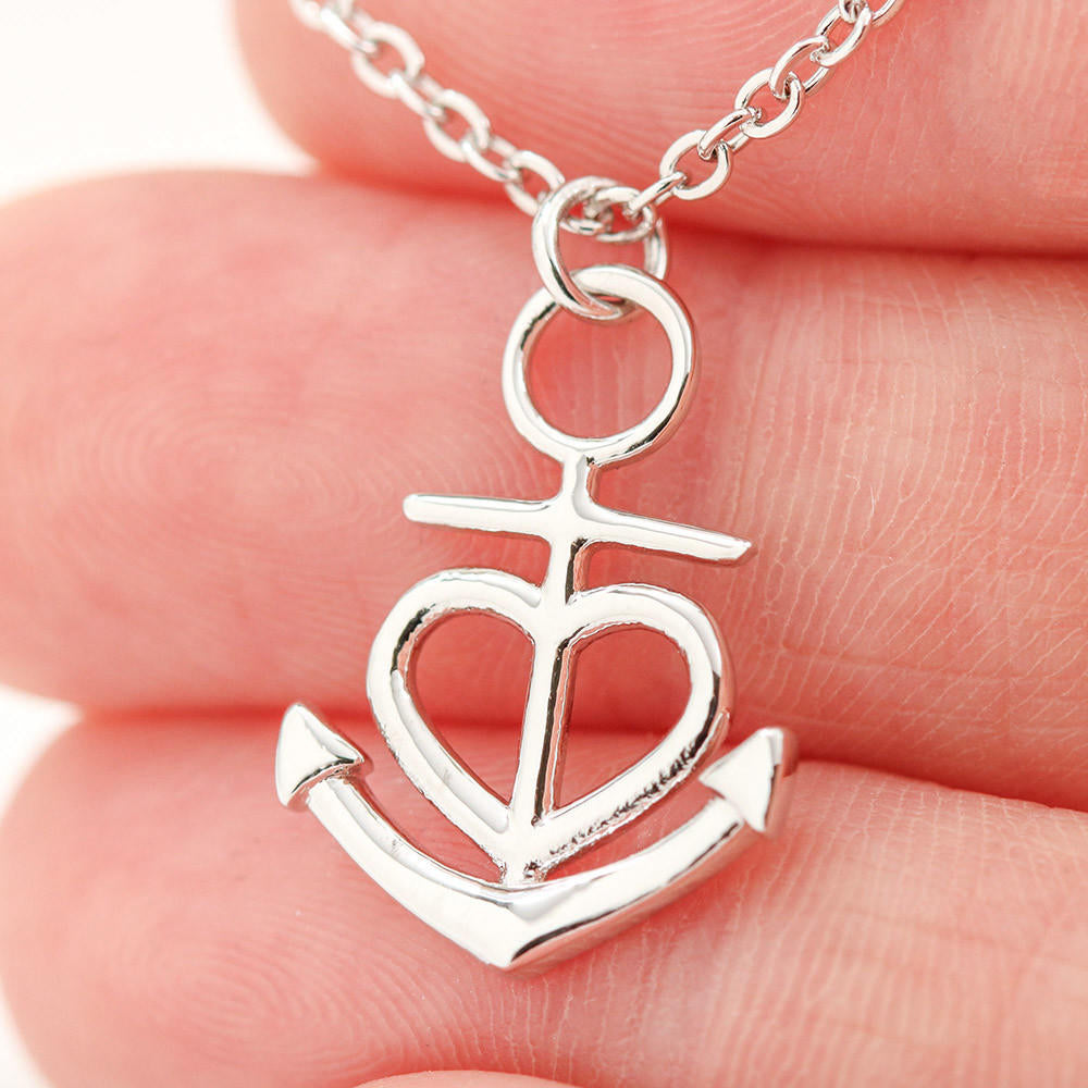 To My Wife Anchor Necklace