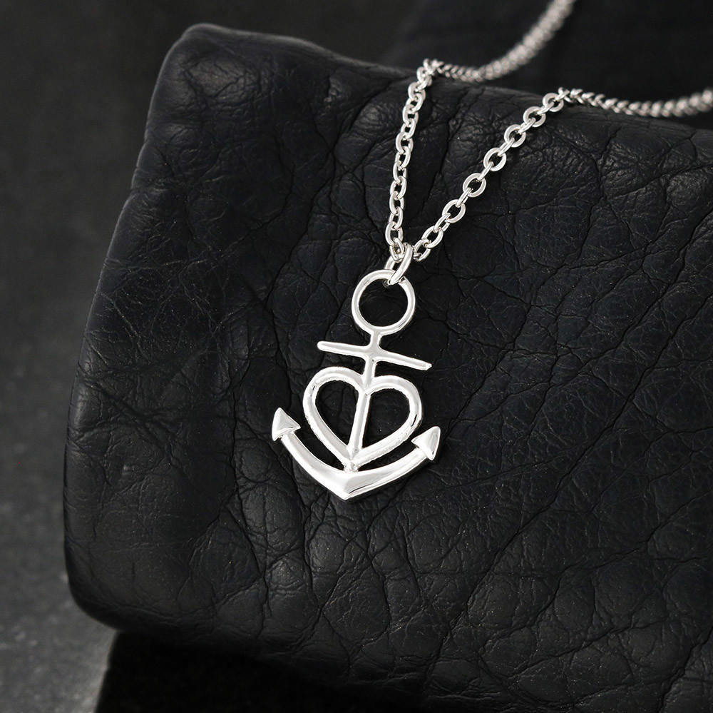 Anchor Necklace To Army Wife