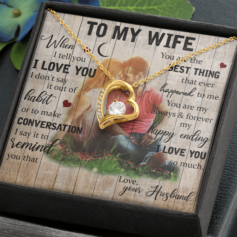 To My Wife, Forever Love Necklace