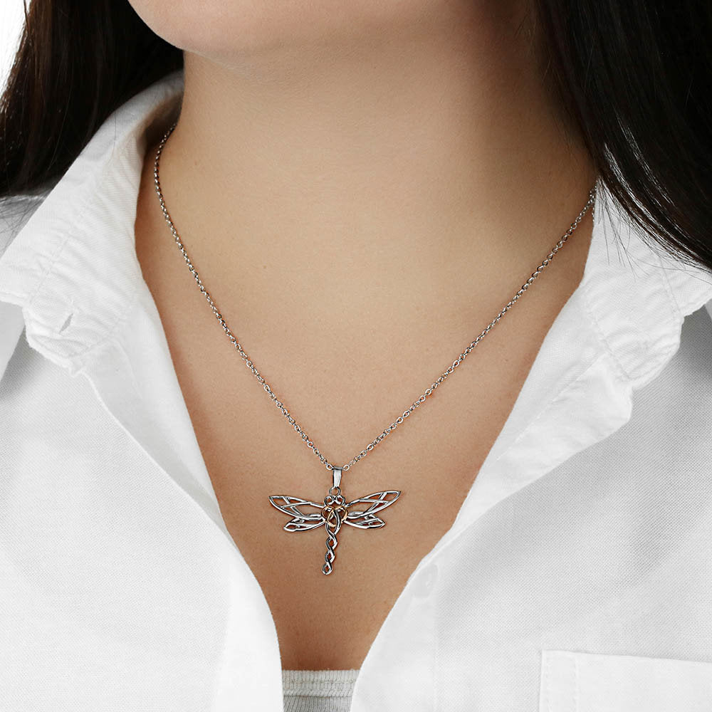 To My Daughter, Dragonfly Necklace