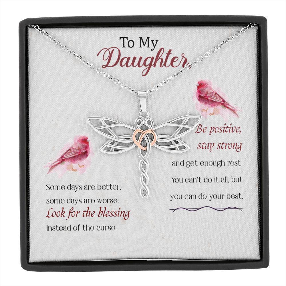 To My Daughter, Dragonfly Necklace